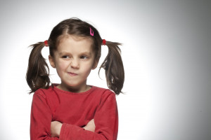 Stubborn little gorl doesn't want to brush her teeth