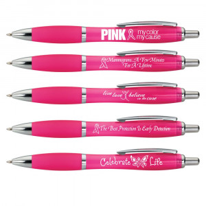 Home Breast Cancer Awareness Silhouette Pen Assortment Pack
