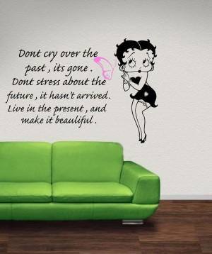 betty boop quotes | Betty Boop wall art with quote wa053 58x85 by ...