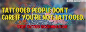 STOP TATTOO DISCRIMINATION cover