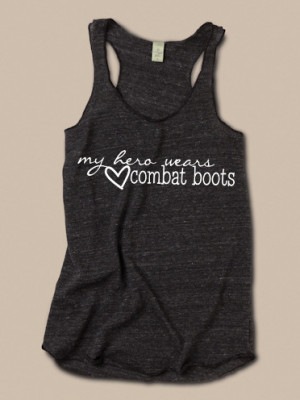 My Hero Wears Combat Boots Tank