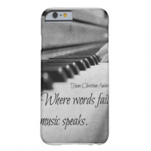 Music Quote Piano Keys Barely There iPhone 6 Case