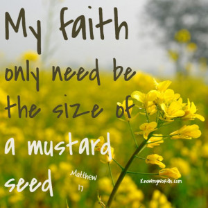 Faith like a mustard seed
