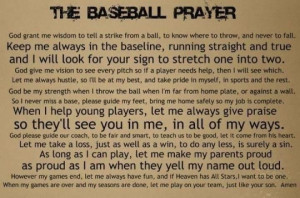 The Baseball Prayer