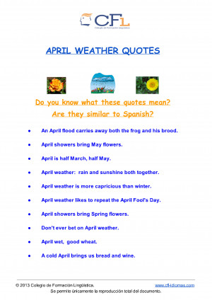 Spring Weather Quotes The weather is nice but often