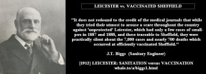 Biggs Smallpox spread by vaccine (vaccine damage) quotes