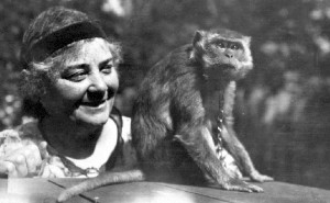 Emily Carr and her monkey, Woo. She was such a strange bird in all the ...