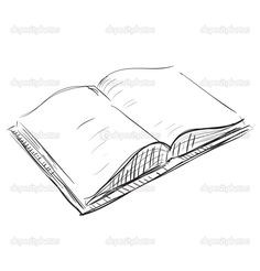 drawings of books | Sketch open book icon | Stock Vector © Chuvilo ...