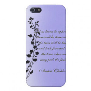 Anton Chekhov Quotes Clinging Vines Iphone Case Cover For iPhone 5