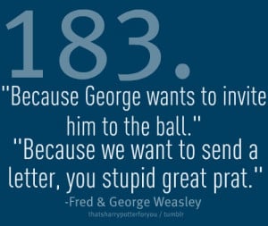 Fred And George Weasley Quotes From The Books Fred and George Weasley ...