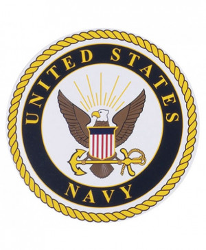United States Navy Logo Chrome Auto Emblem