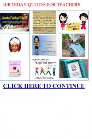 birthday quotes for teachers - Teacher of