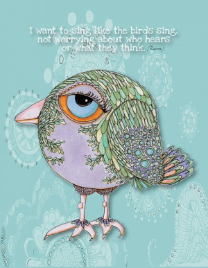 RUMI Quote Inspirational Whimsical Bird Digital by ArtThatMoves, $16 ...
