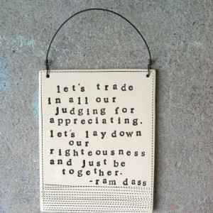 plaque ram dass quote MADE TO ORDER by mbartstudios on Etsy, $28.00