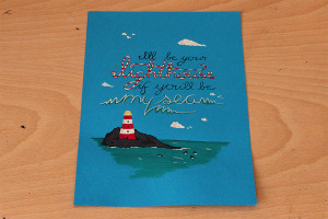 My Work // Lighthouse Quote Illustration