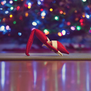 Elf on the Shelf Does Yoga!