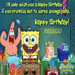 Spongebob Birthday Wishes Image