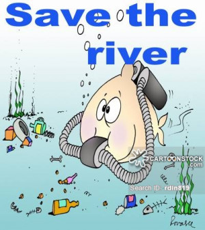 pollution cartoons, river pollution cartoon, funny, river pollution ...