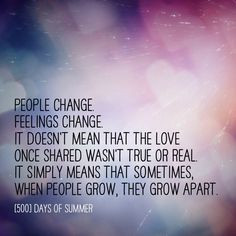 500 Days Of Summer Quotes People Change