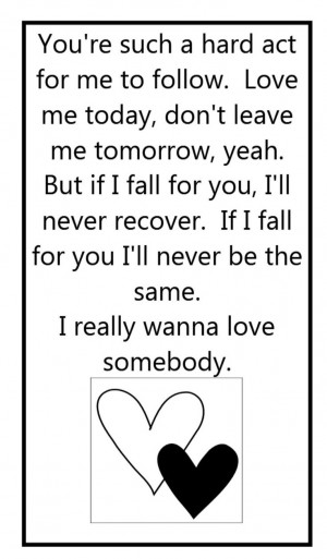 Maroon 5 - Love Somebody - song lyrics, song quotes, songs, music ...