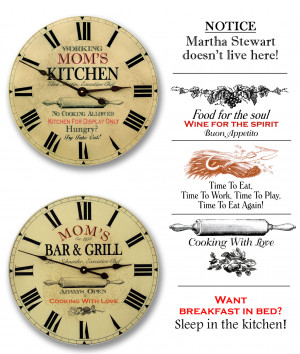 For more fun rules and sayings visit www.kitchenclocksbyjohnborin.com ...