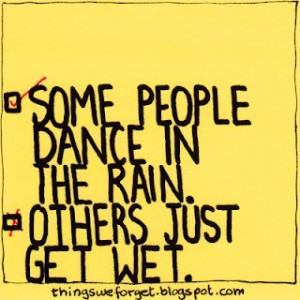 Singing in the rain!
