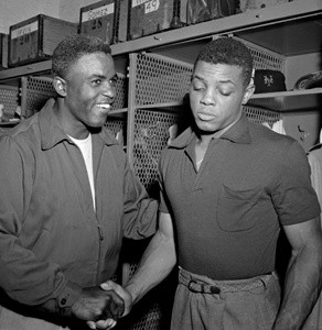 Jackie Robinson and Willie Mays