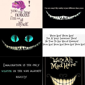Cheshire Cat - quotes - DisneyDisney Quote Tattoos, Wonderland Quotes ...