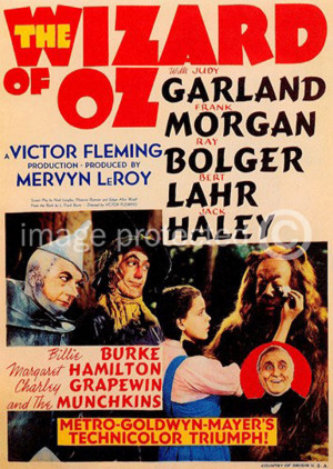 Wizard of Oz Vintage Judy Garland Movie Poster 1