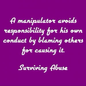 Blaming others