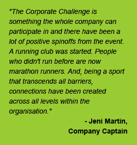 ... Services' team in the Johannesburg J.P. Morgan Corporate Challenge