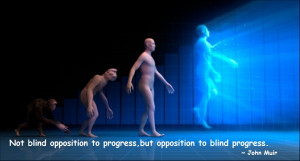 Not blind opposition to progress,but opposition to blind progress ...