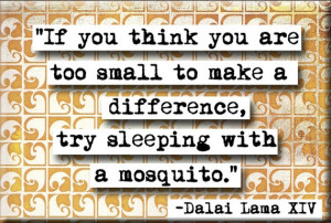 Dalai Lama Make a Difference Quote
