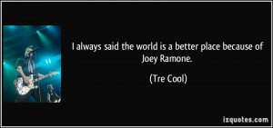 More Tre Cool Quotes