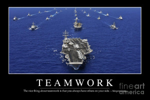 Teamwork Inspirational Quote Photograph