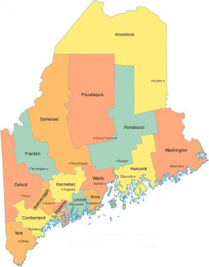 Maine State Map