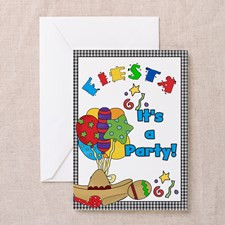 Fiesta Birthday Party Greeting Card for