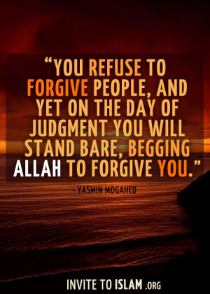 people, and yet on the Day of Judgment you will stand bare, begging ...