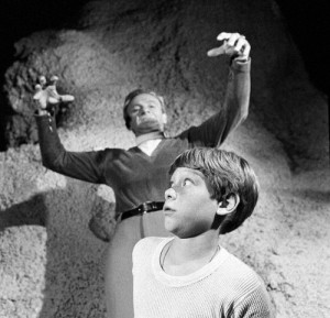 Jonathan Harris (as Dr. Zachary Smith) and Billy Mumy (as Will ...