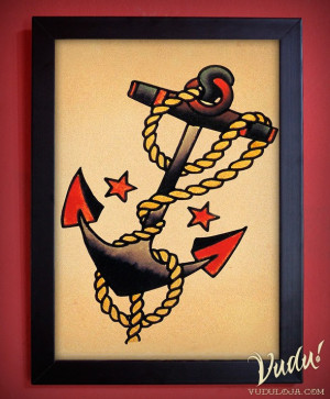 Old School Dragon and Sword, Sailor Jerry inspired flash tattoo