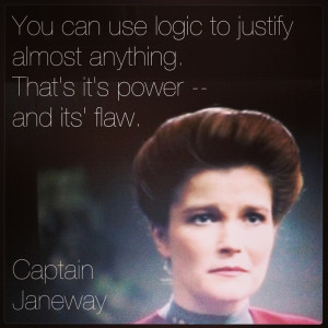 Captain Janeway of the Federation Starship: Voyager