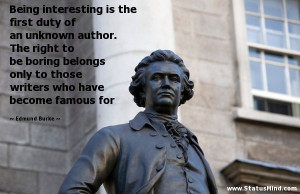 ... who have become famous for - Edmund Burke Quotes - StatusMind.com