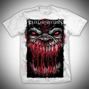 Bleed From Within Demon White T Shirt Â£1499 picture