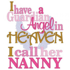 Sayings (3900) Guardian Angel Nanny 5x7 $2.89