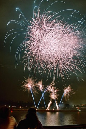 Sparkling fireworks by greeblie @ flickr