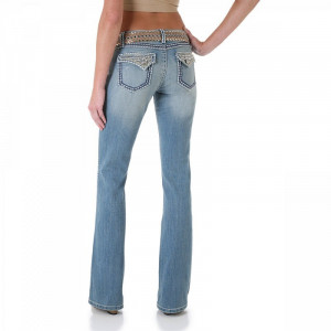 Wrangler Rock 47 Ultra Low Rise Colorado Azure Womens Jeans WHX95CA