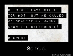 Difference between me and her