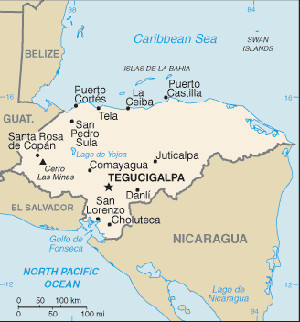 Honduras Map