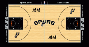 San Antonio Spurs court logo