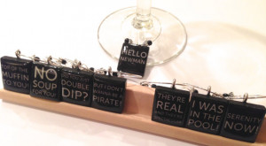 Seinfeld Quotes and Sayings Custom Wine Charms